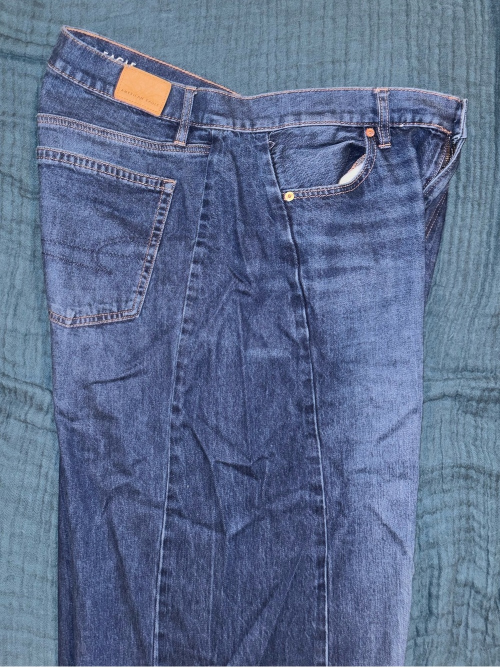 American Eagle Dreamy Drape Barrel Jeans – Size 12 - Picture 5 of 10